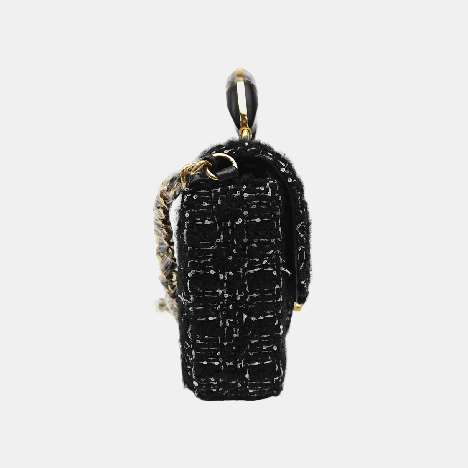 Wool Shoulder Bag Mini Black