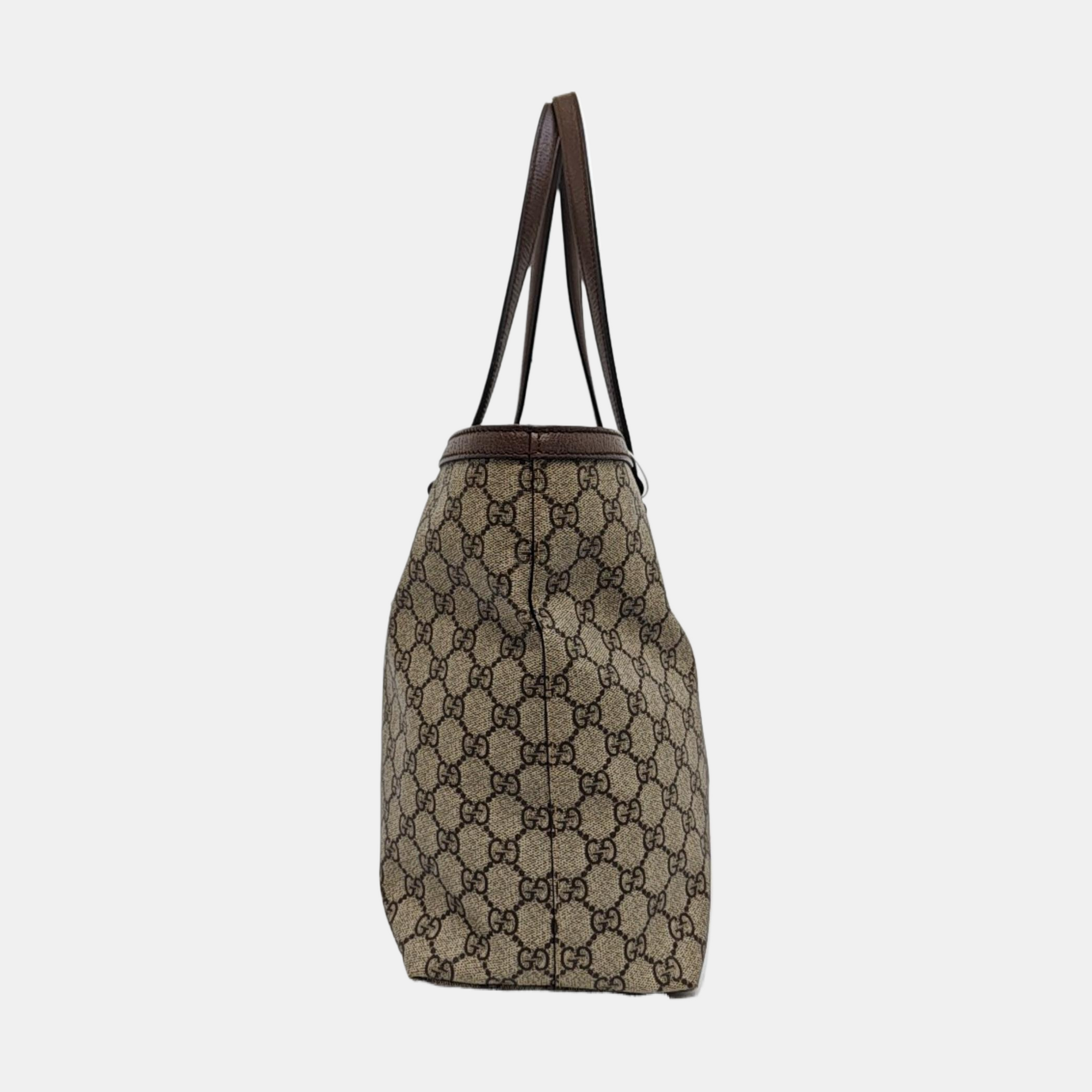 Authenticated pre-owned  Ophidia Medium Monogram Coated Canvas Beige - Tote Bag at Looply