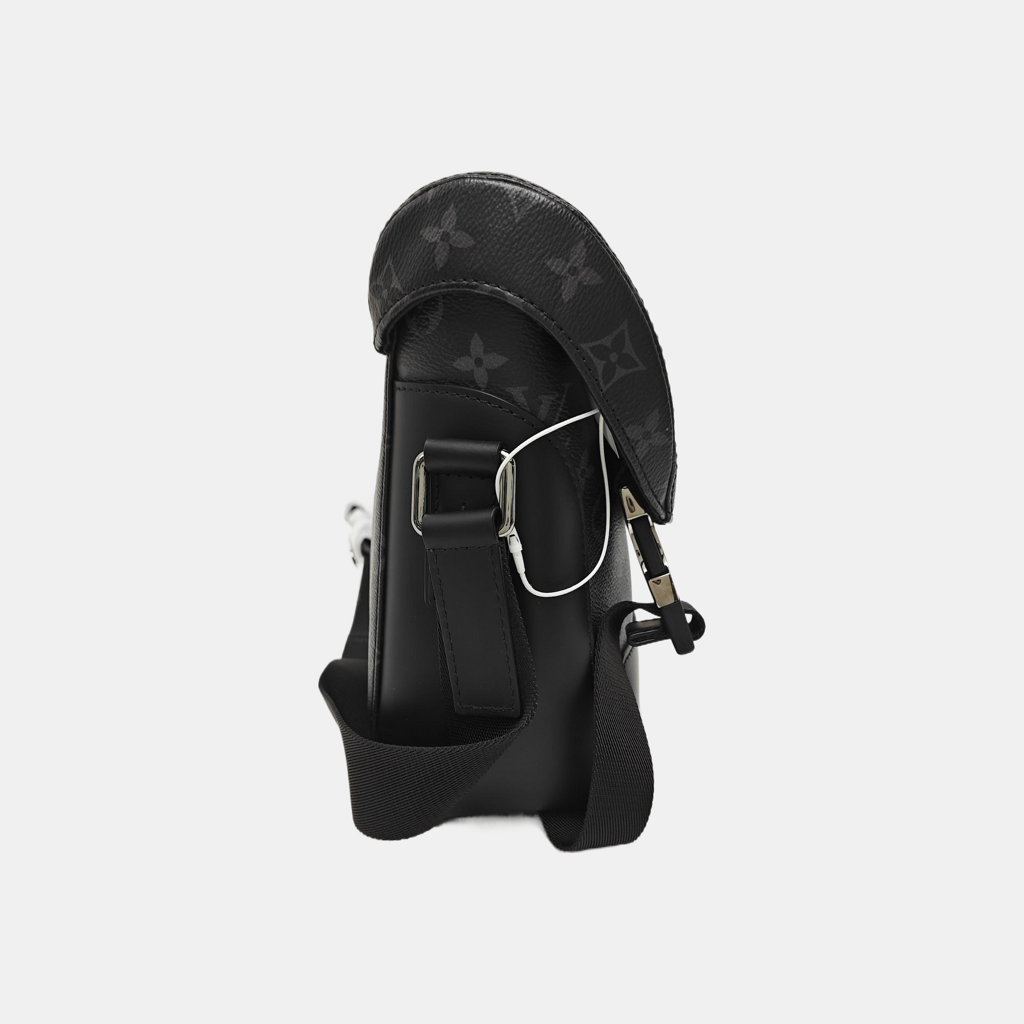 VOYAGER PM Monogram Coated Canvas Black