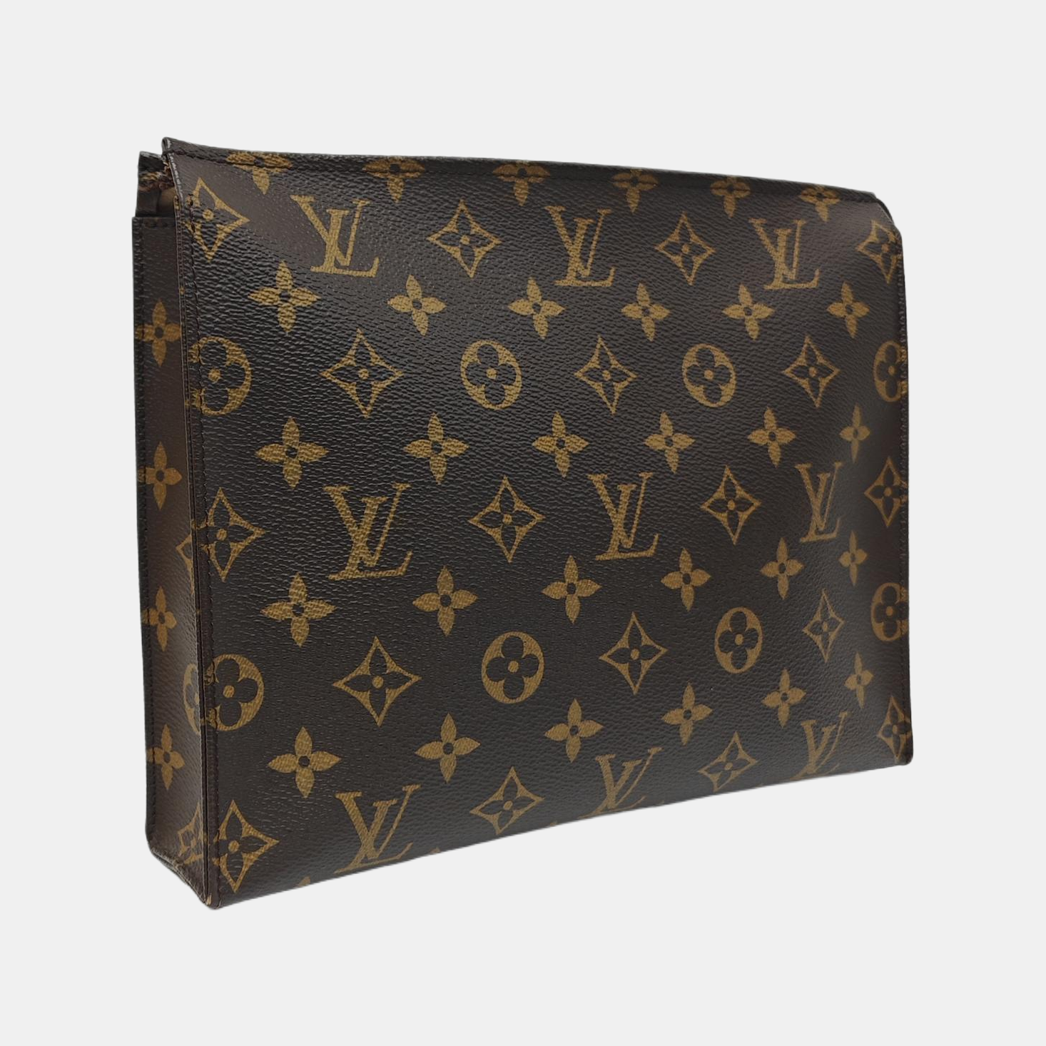 TOILET POCKET 26 Monogram Coated Canvas Brown