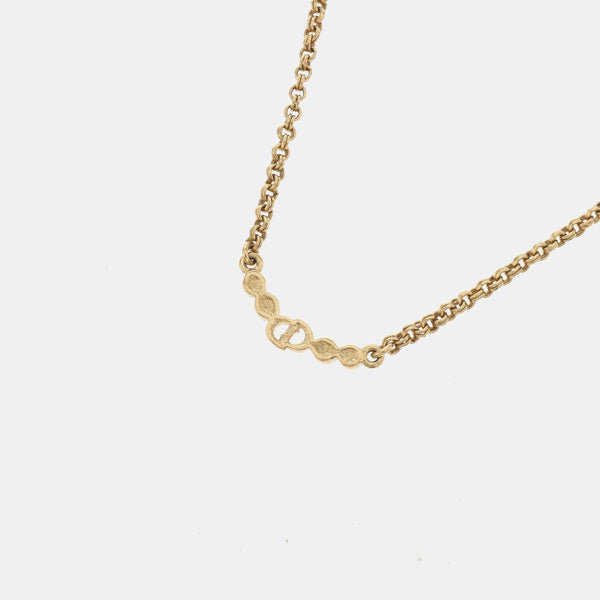 Petit CD Metal Gold Necklace