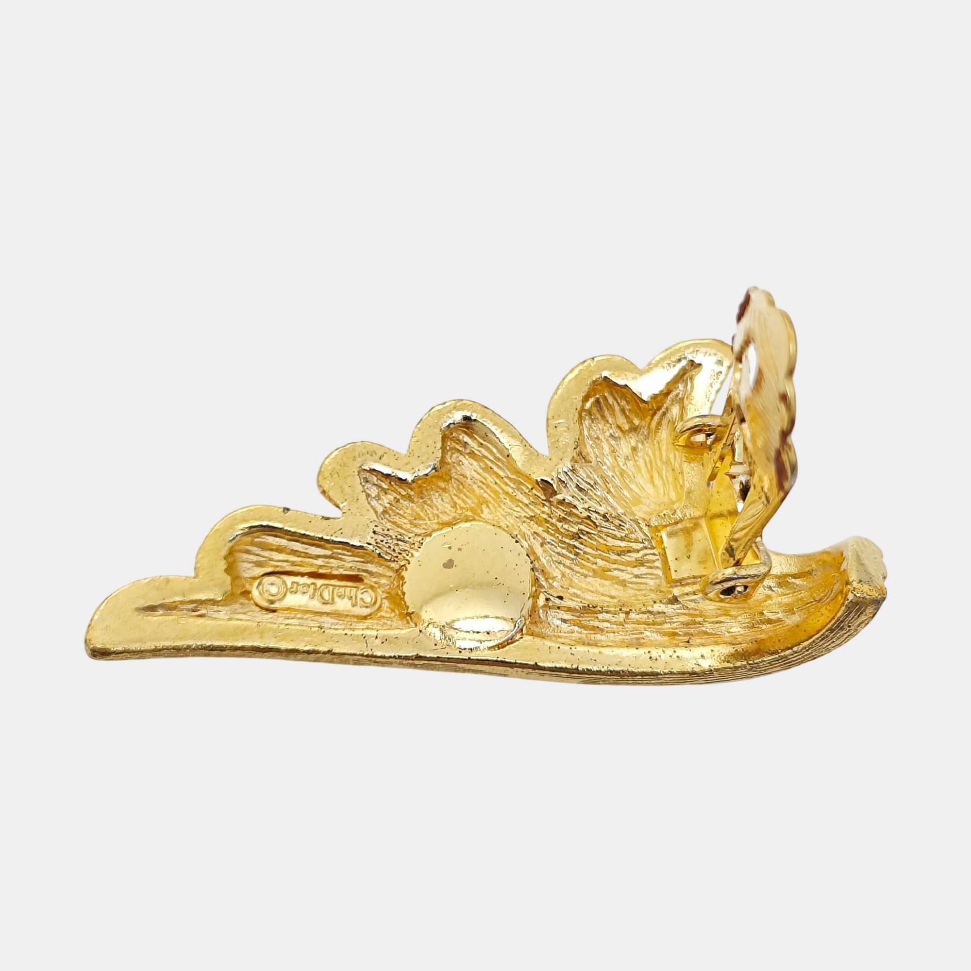 Metal Gold Clip On Earrings