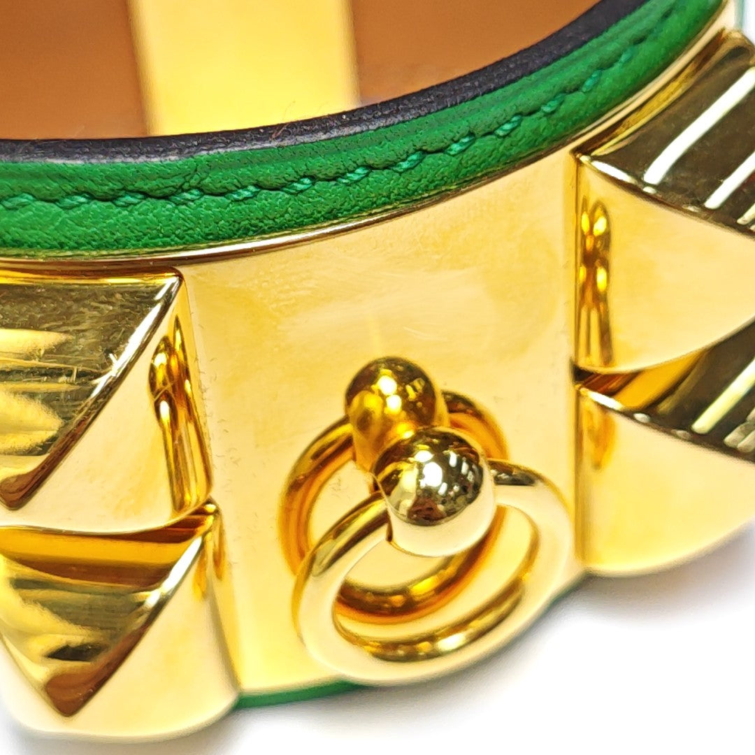 Collier De Chien Metal Green Bangle