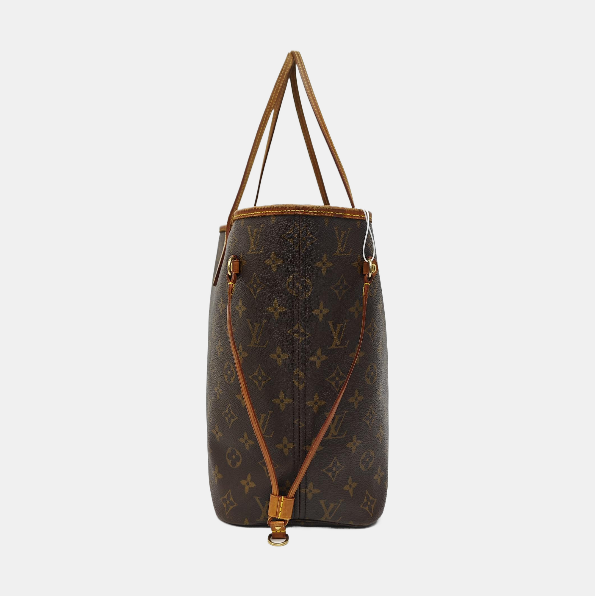NEVERFULL MM Monogram Coated Canvas Brown