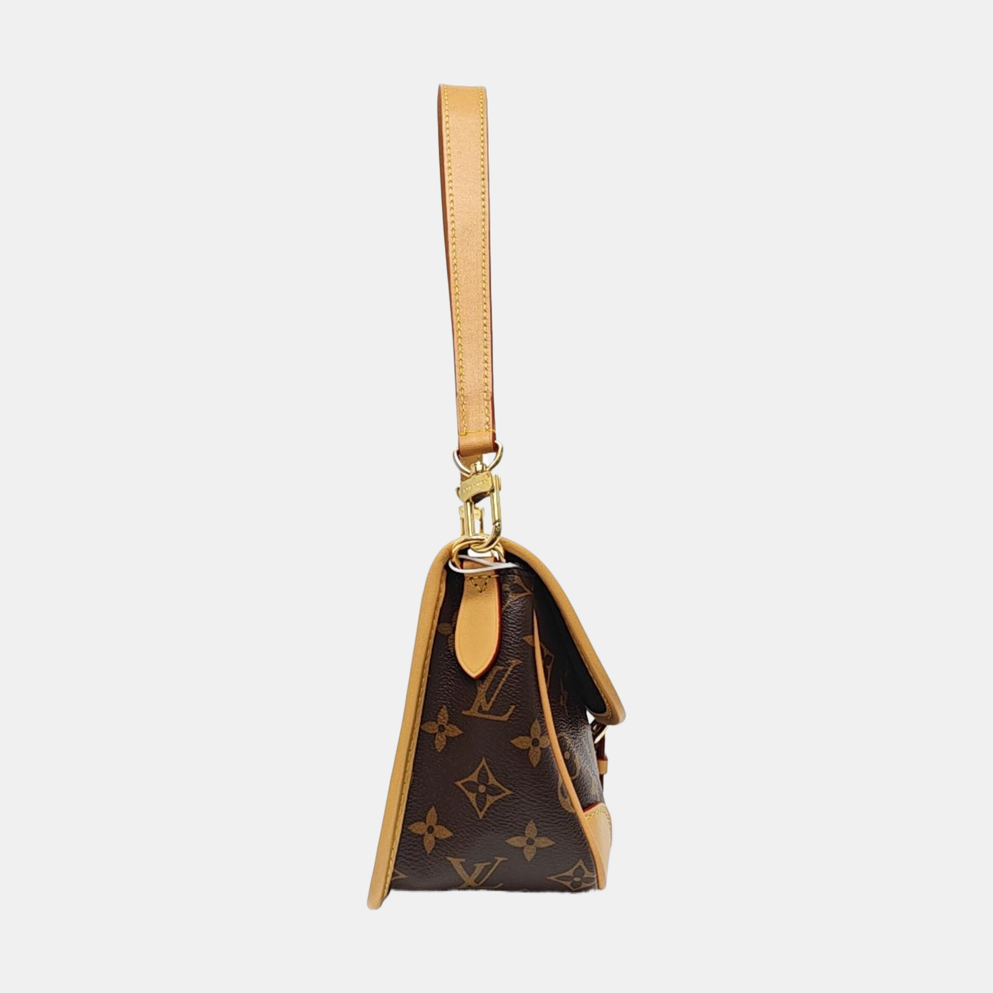 DIANE Monogram Coated Canvas Brown