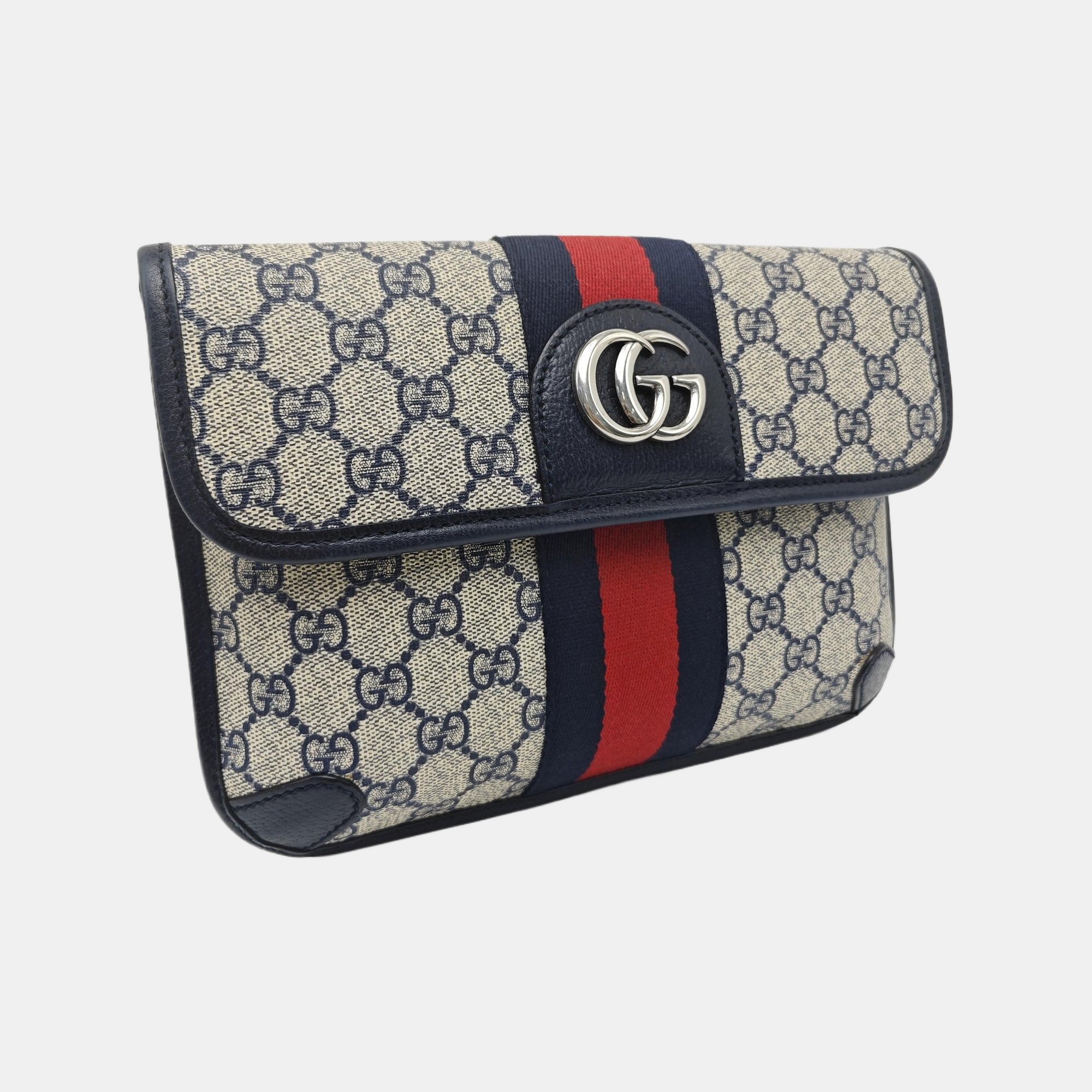 Ophidia Small Monogram Coated Canvas Beige