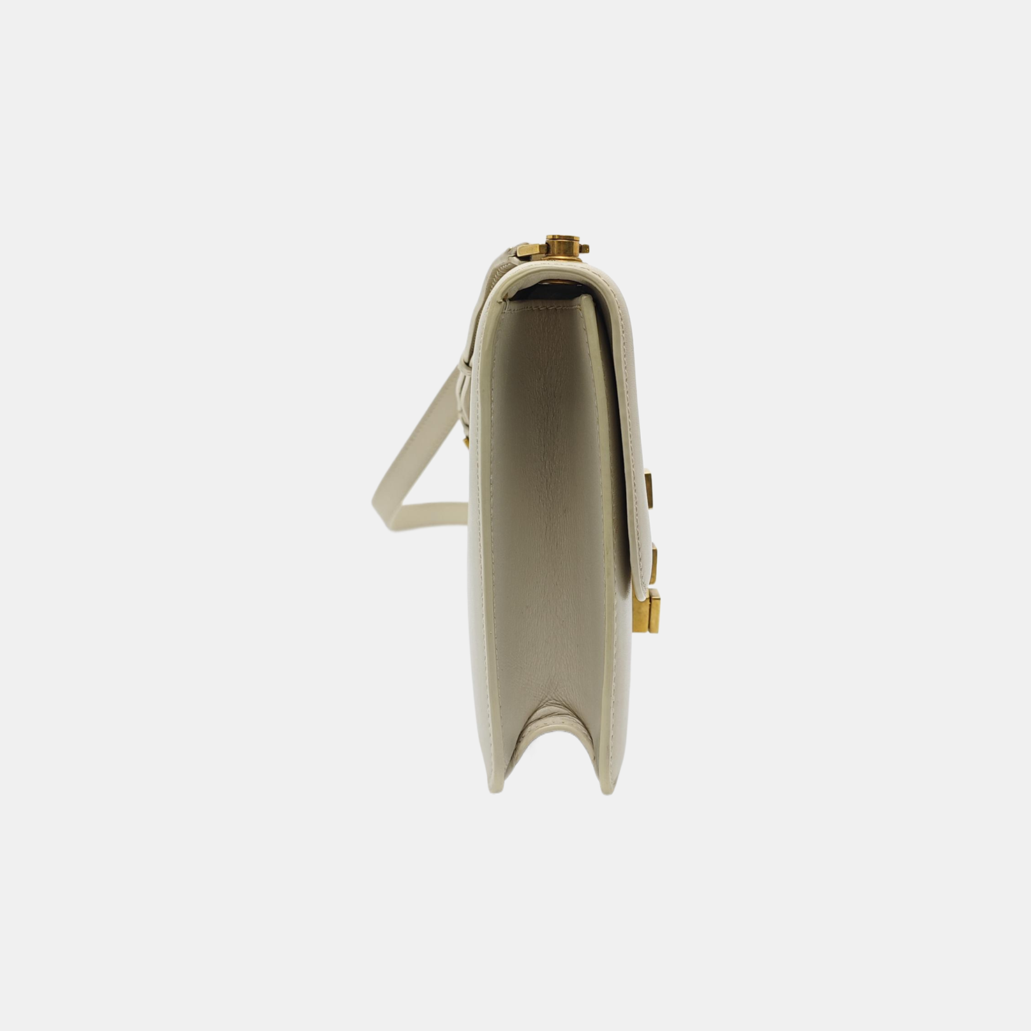 LE CARRÉ Small Calfskin White