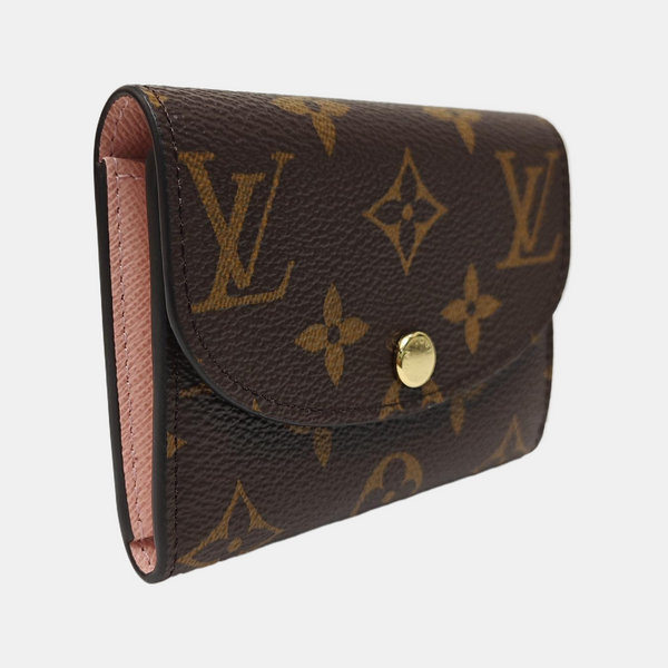 ROSALIE Monogram Coated Canvas Brown Card Holder