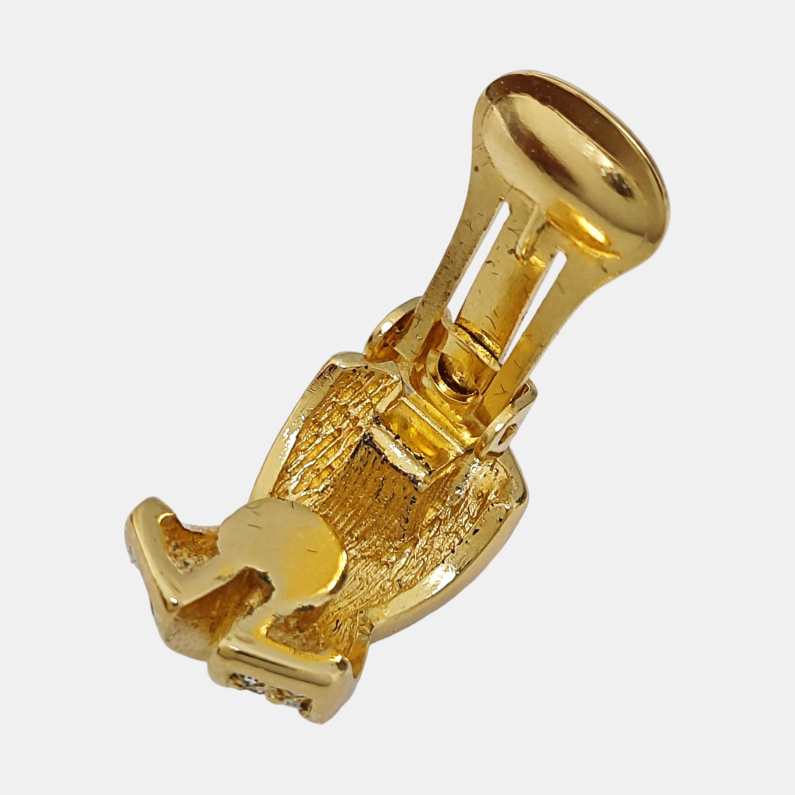 Metal Gold Clip On Earrings