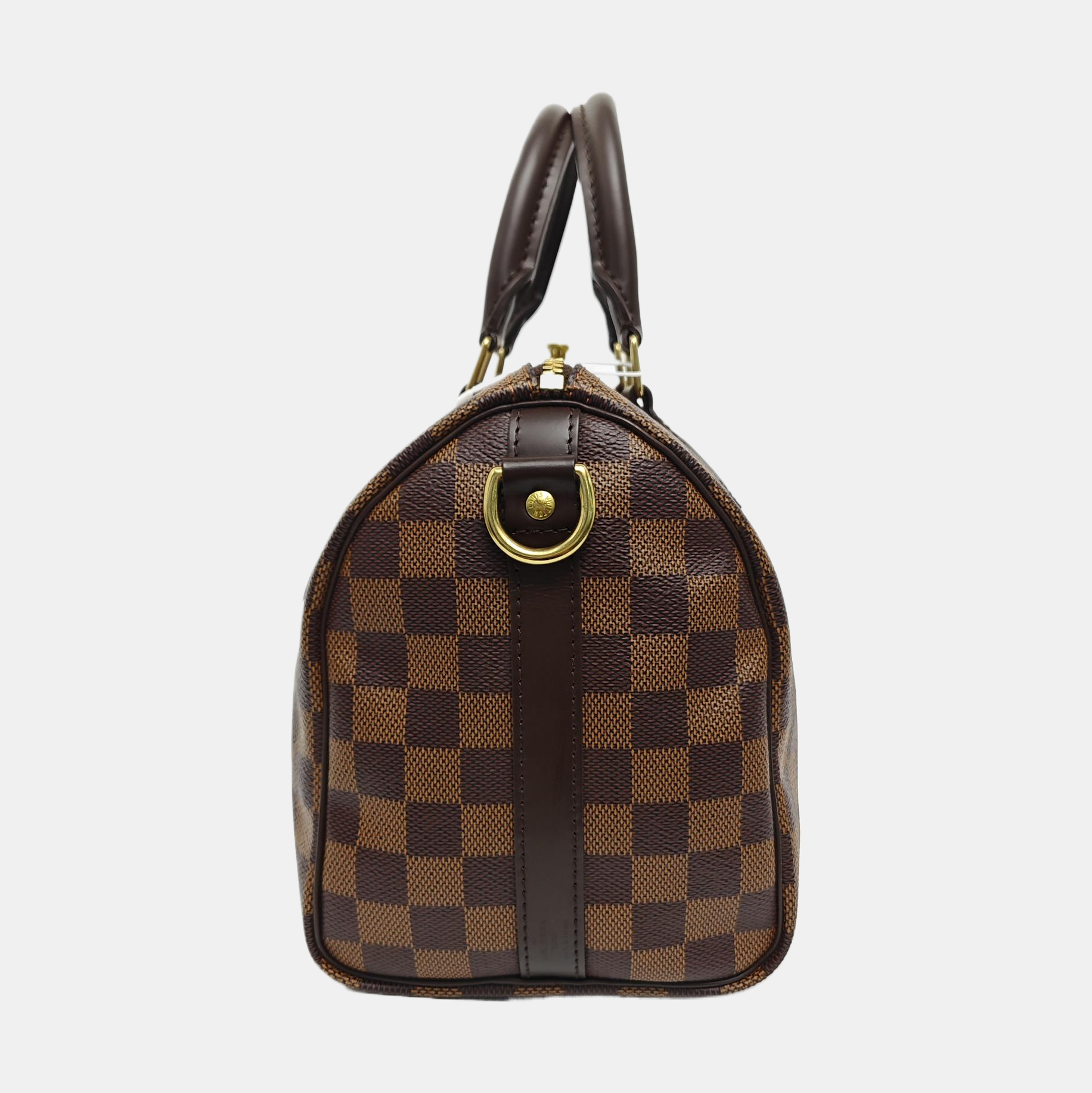 SPEEDY 25 Damier Ebene Coated Canvas Brown