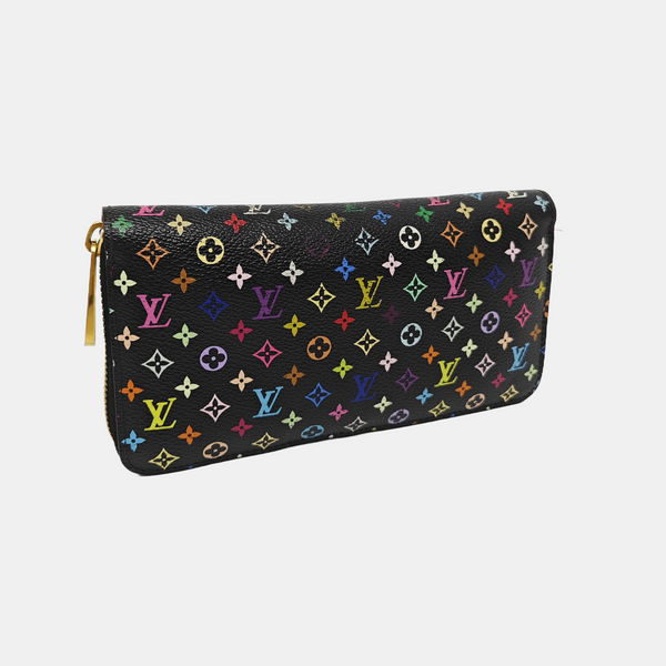 LV × TM ZIPPY Monogram Coated Canvas Black Wallet