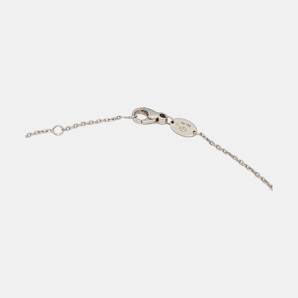 Jeux De Liens 18k White Gold Silver Necklace