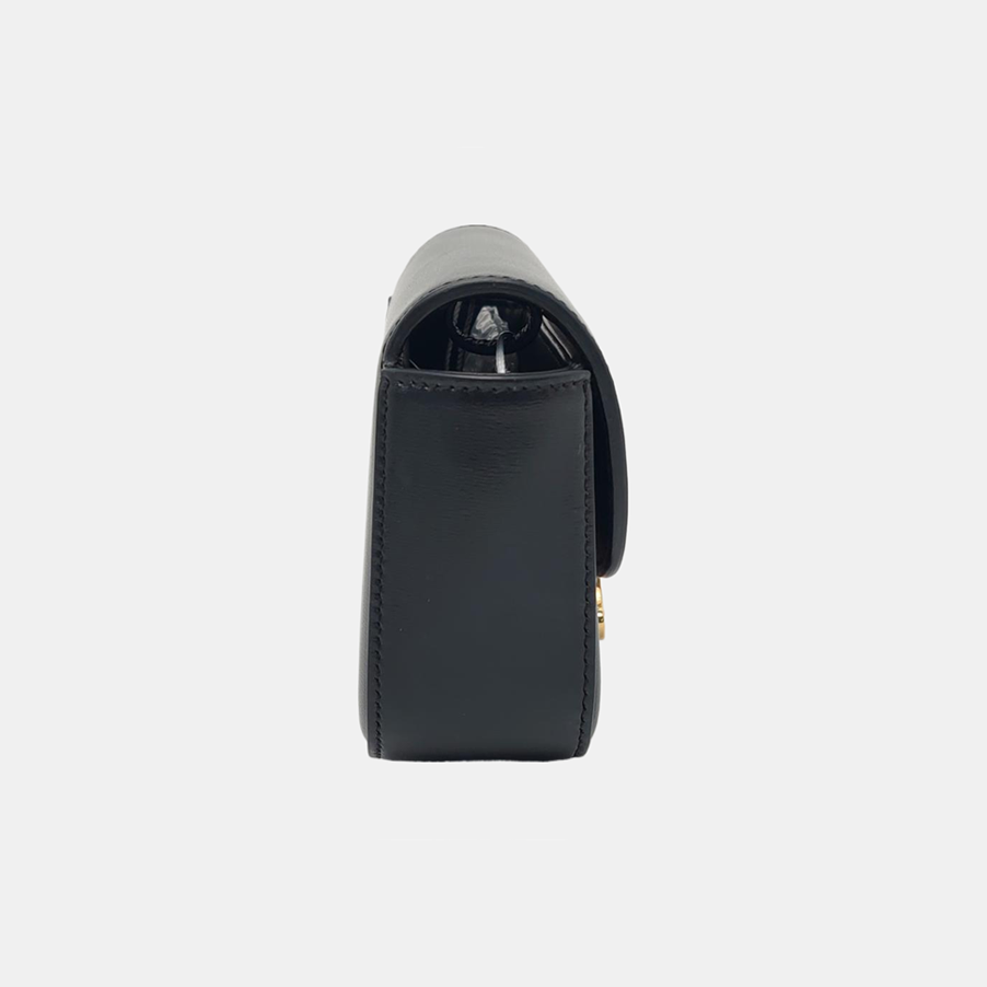 Authenticated pre-owned  TRIOMPHE Mini Calfskin Black - Shoulder Bag at Looply