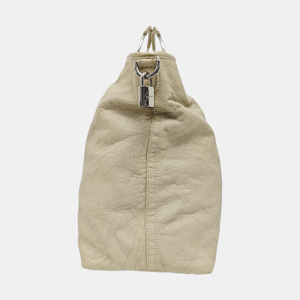 Calfskin Shoulder Bag Gray