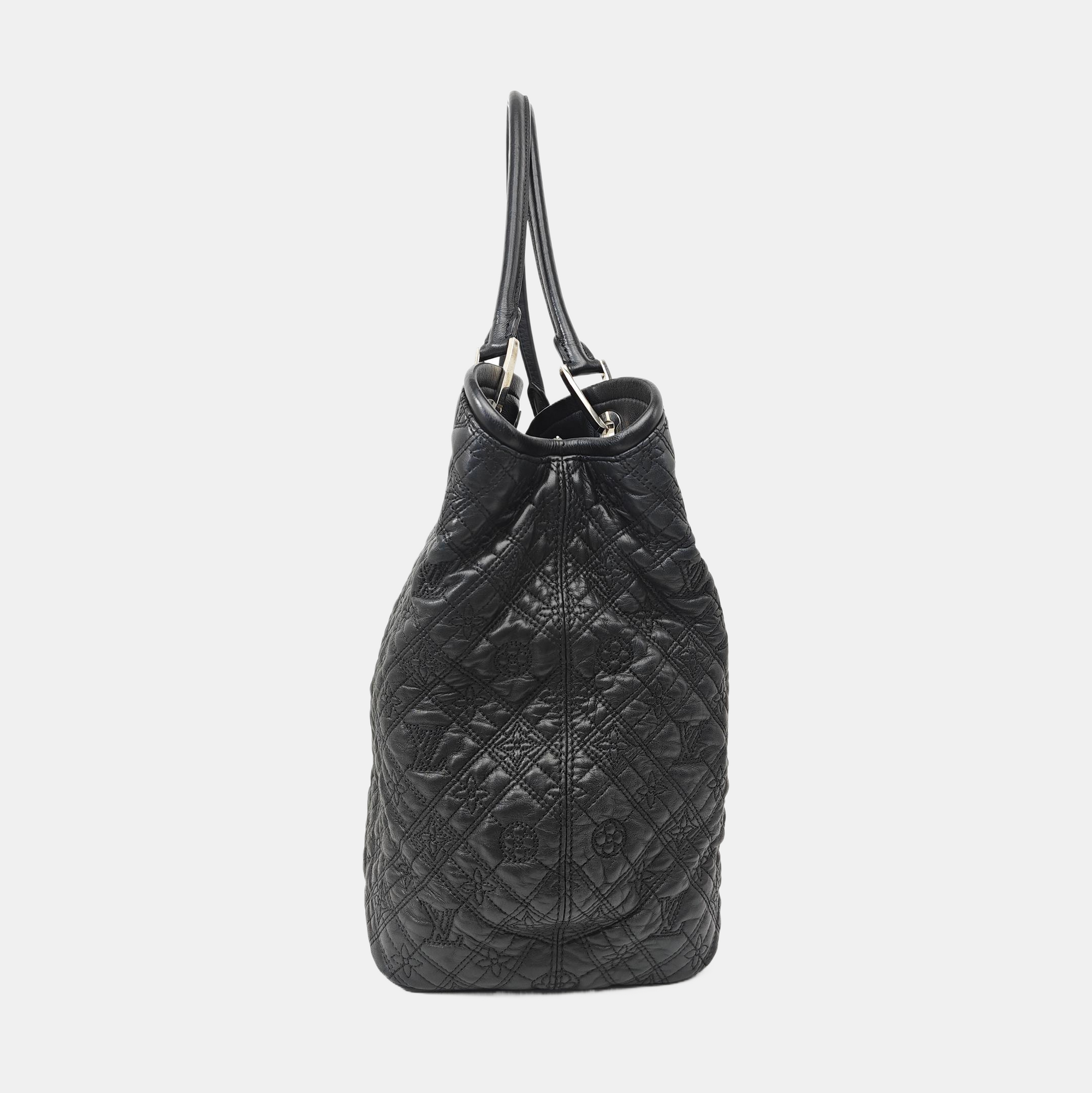 LILIA Monogram Calfskin Black