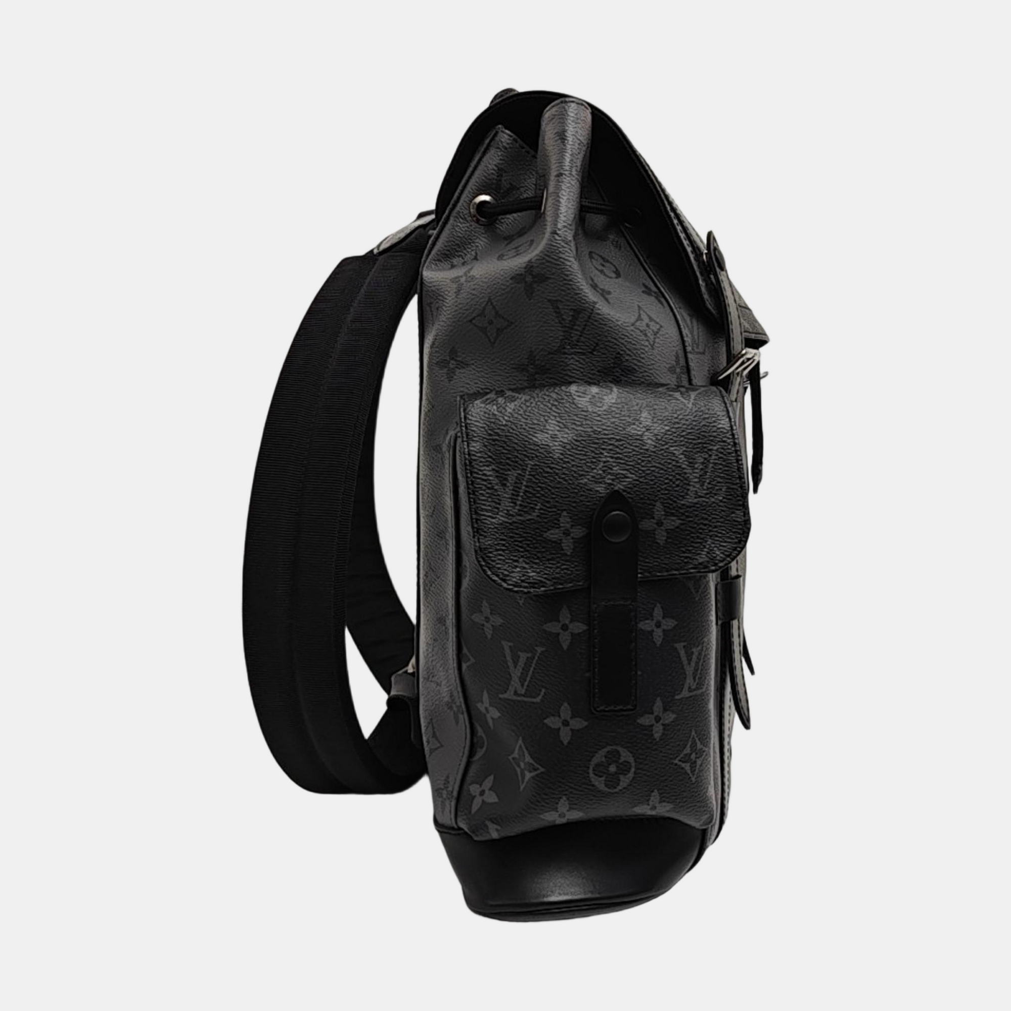 CHRISTOPHER PM Monogram Coated Canvas Gray