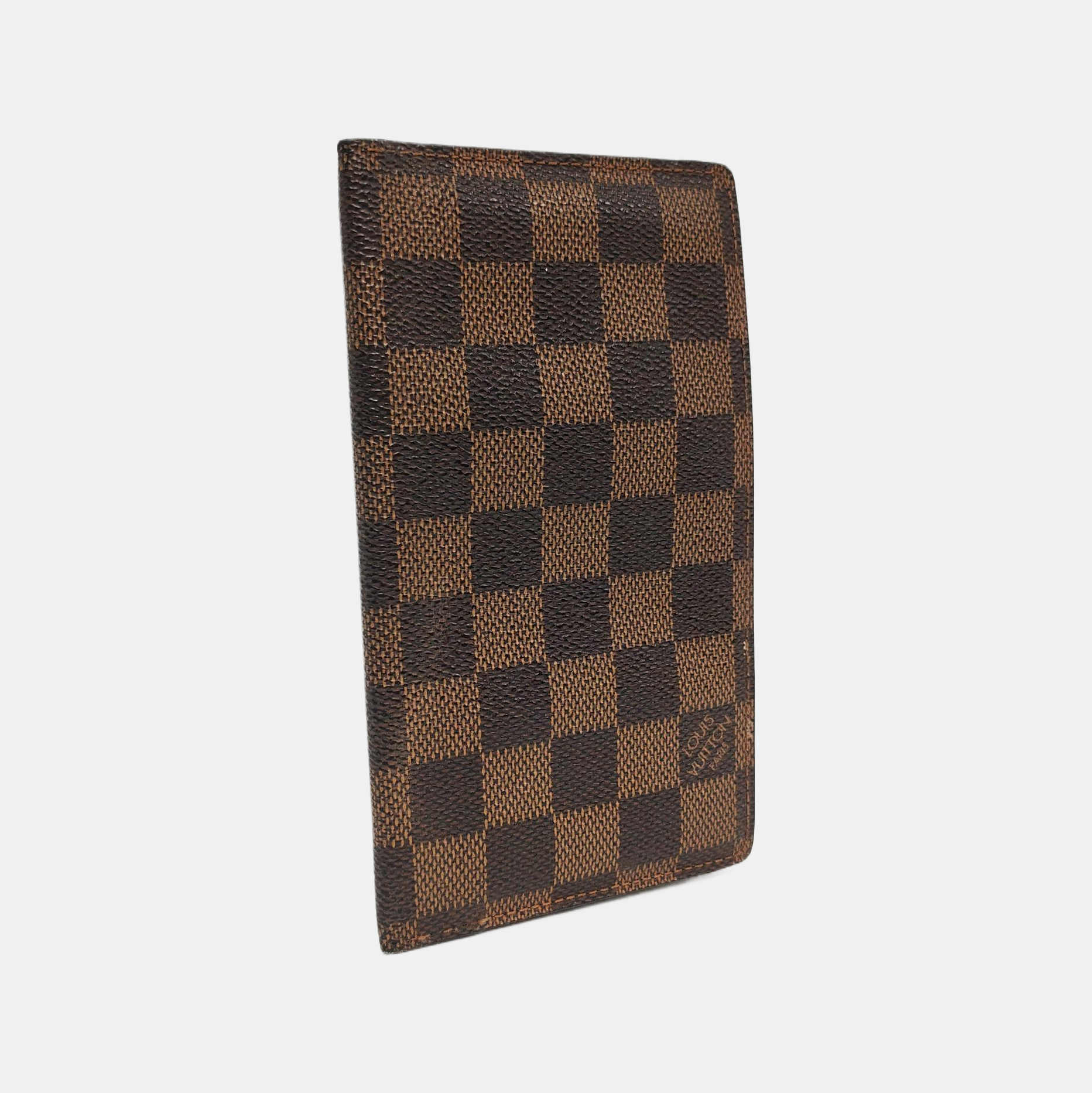 JAMES Damier Ebene Coated Canvas Brown Wallet