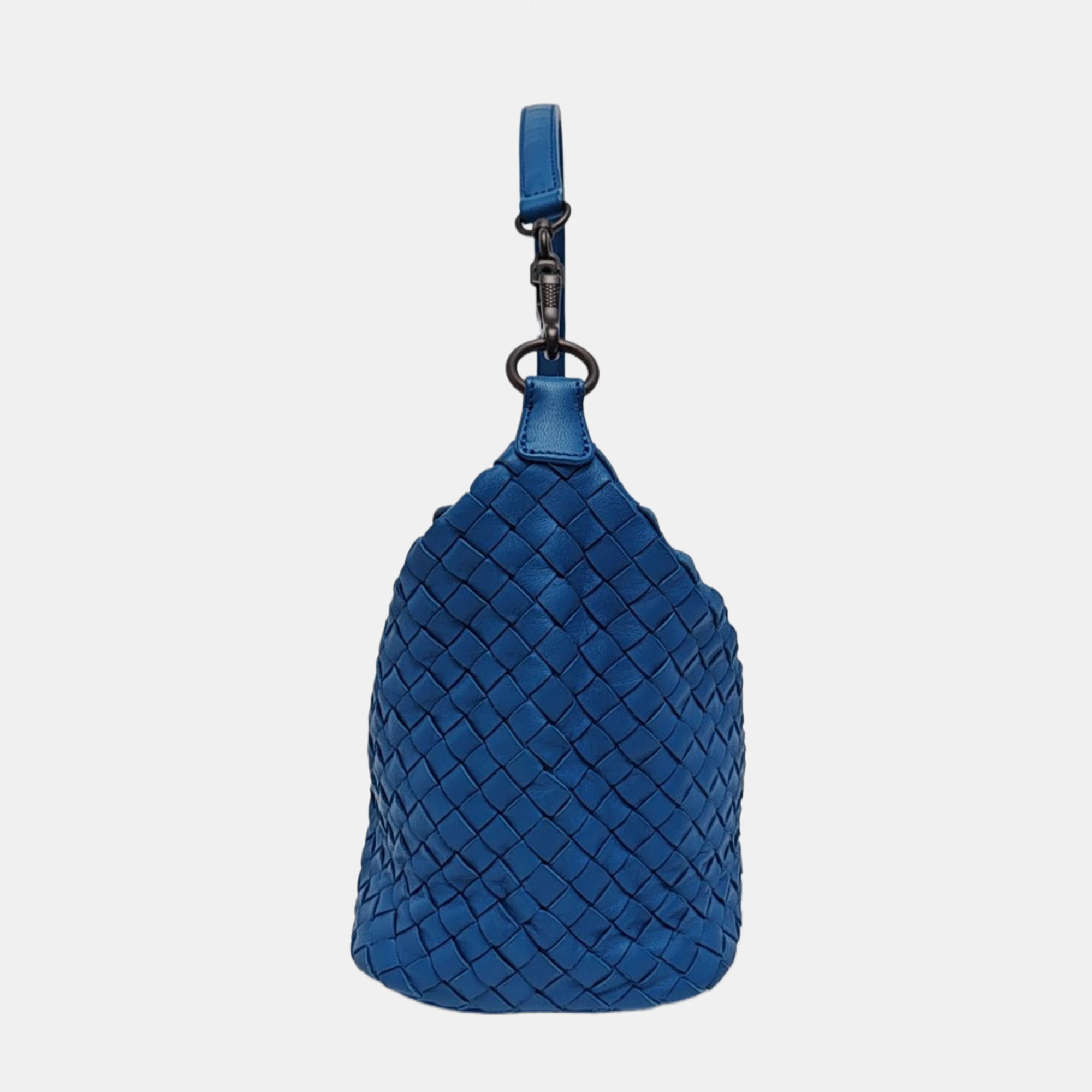 Lambskin Top Handle Bag Blue