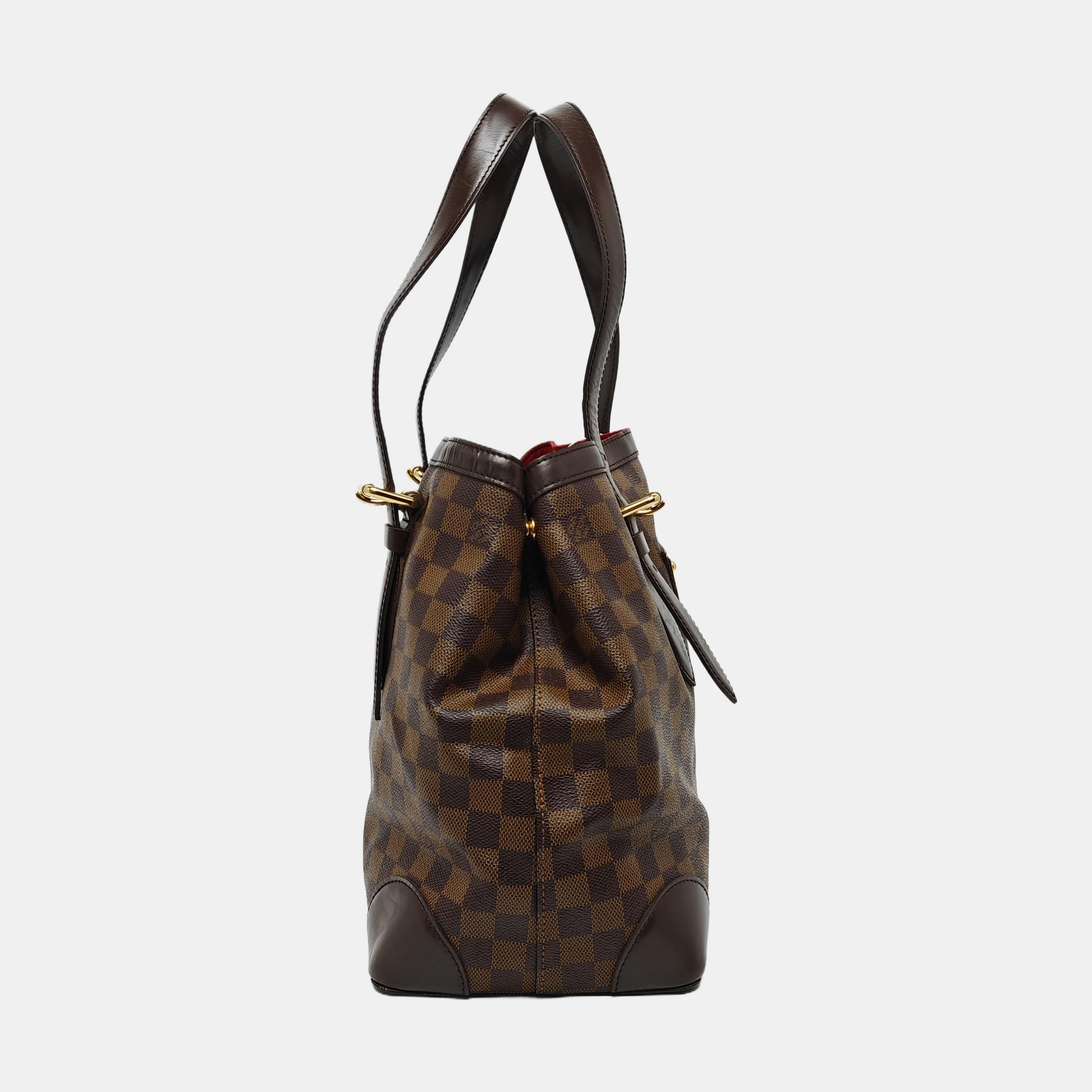HAMPSTEAD MM Damier Ebene Coated Canvas Brown