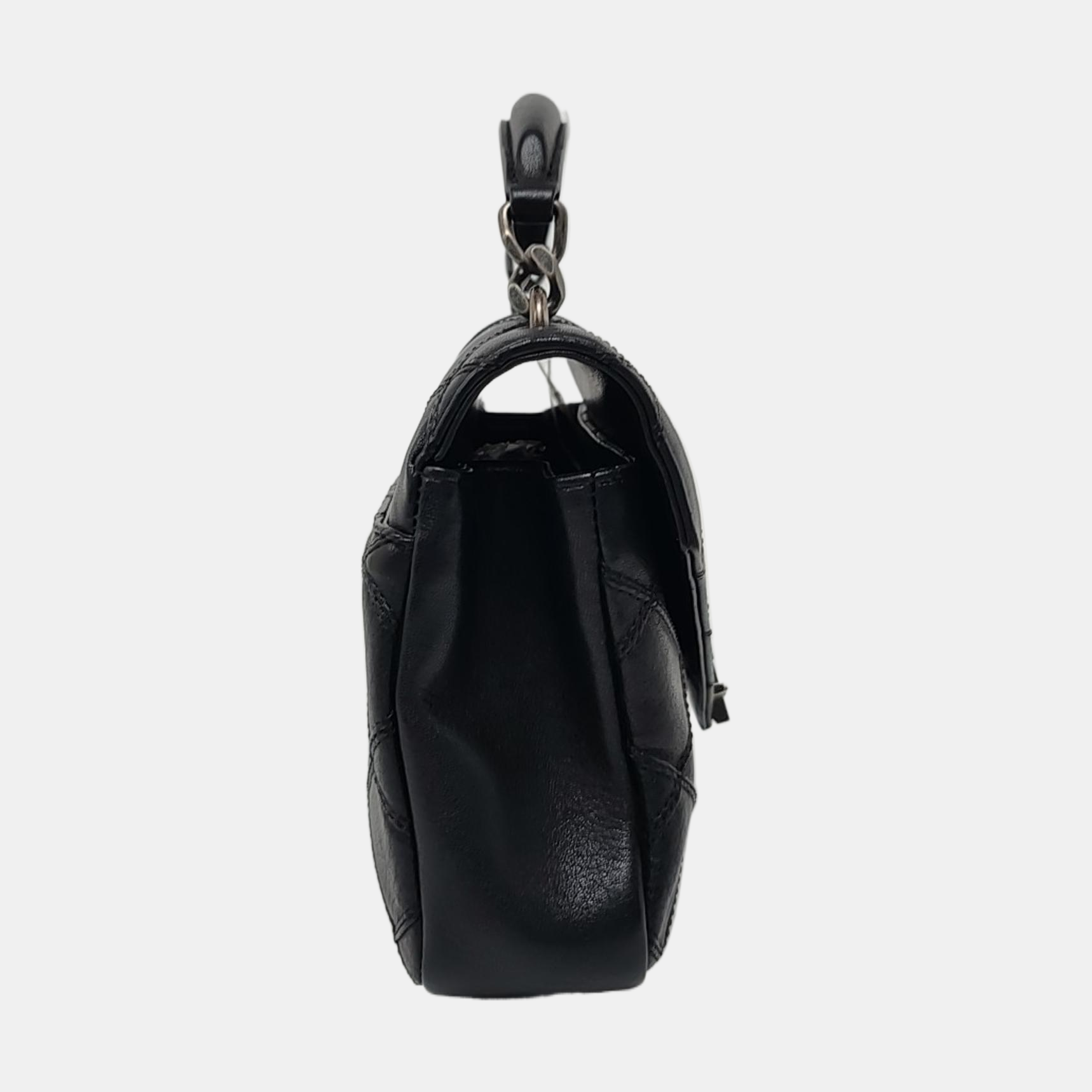 COLLEGE Medium Quilted Calfskin Black