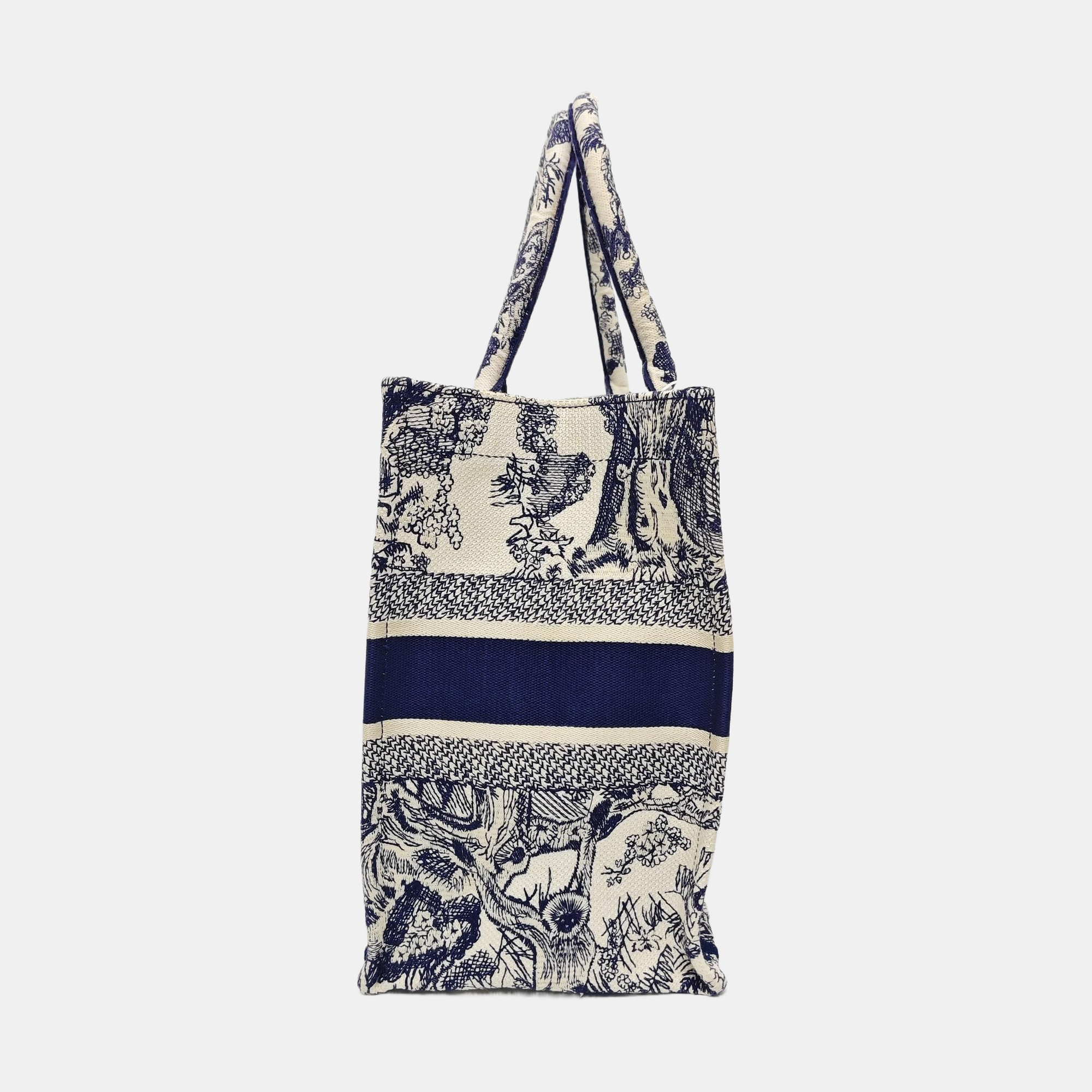 Book Tote Medium Canvas Blue