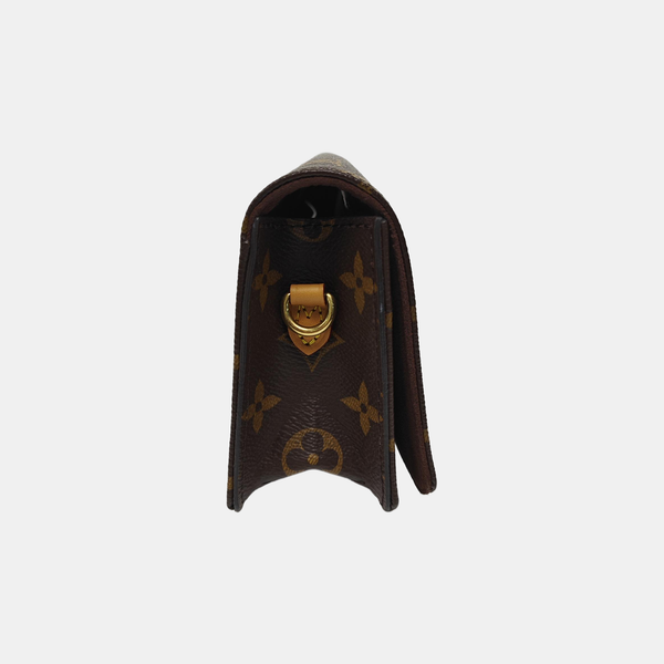 Lily Monogram Coated Canvas Brown