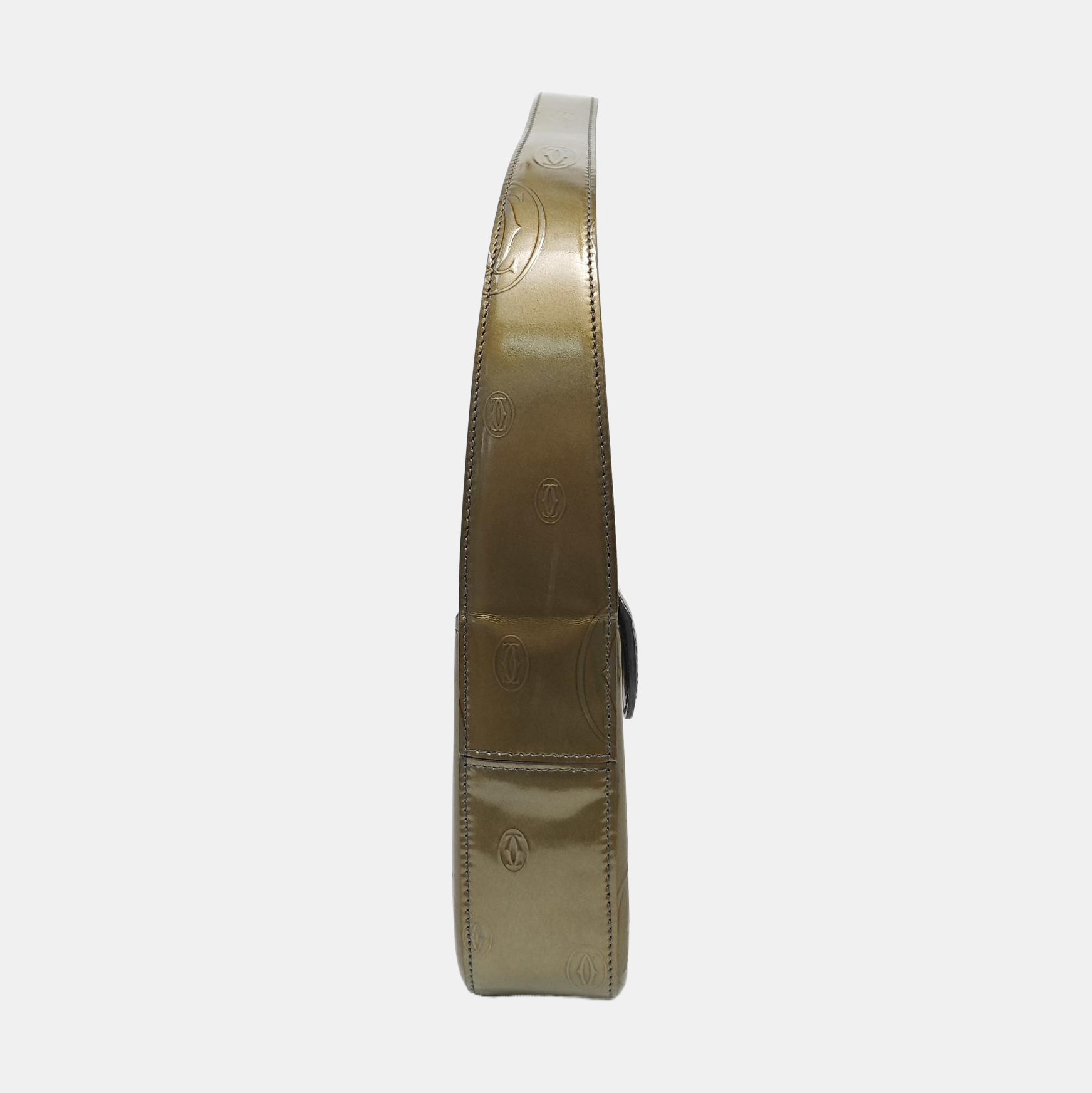 Patent Leather Shoulder Bag Green