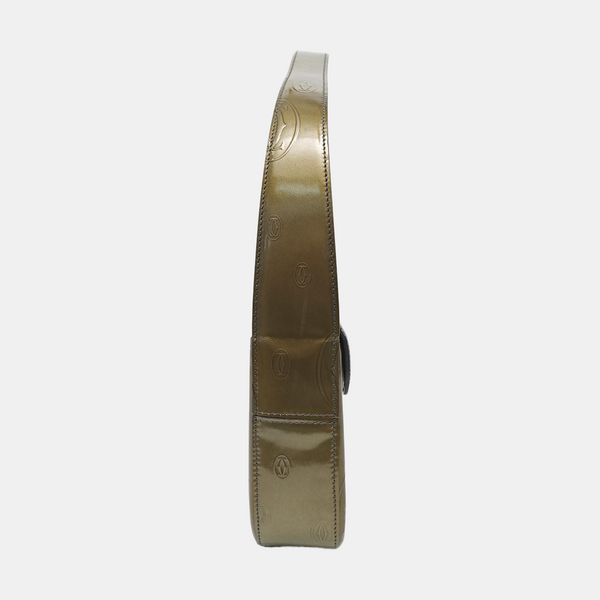 Patent Leather Shoulder Bag Green