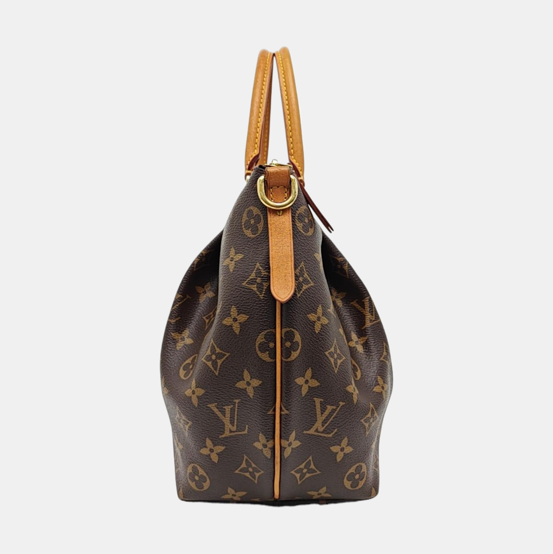 TURENNE MM Monogram Coated Canvas Brown
