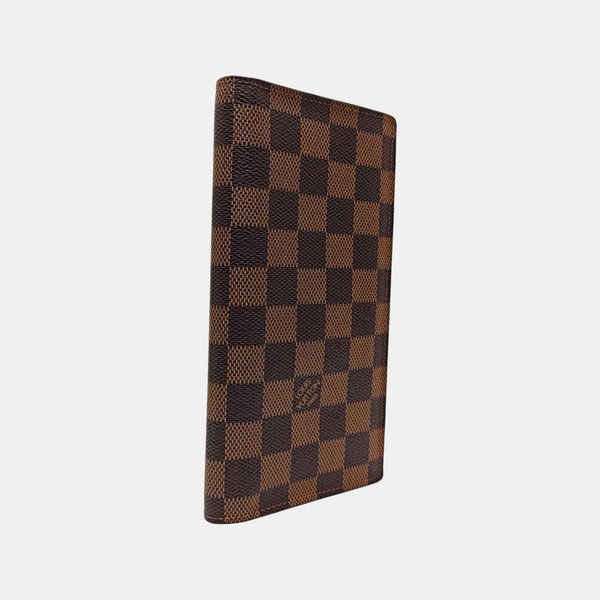Damier Ebene Coated Canvas Wallet Brown