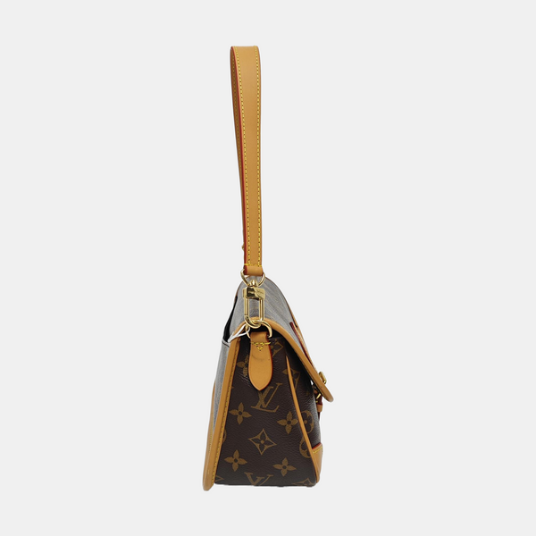DIANE Monogram Coated Canvas Brown