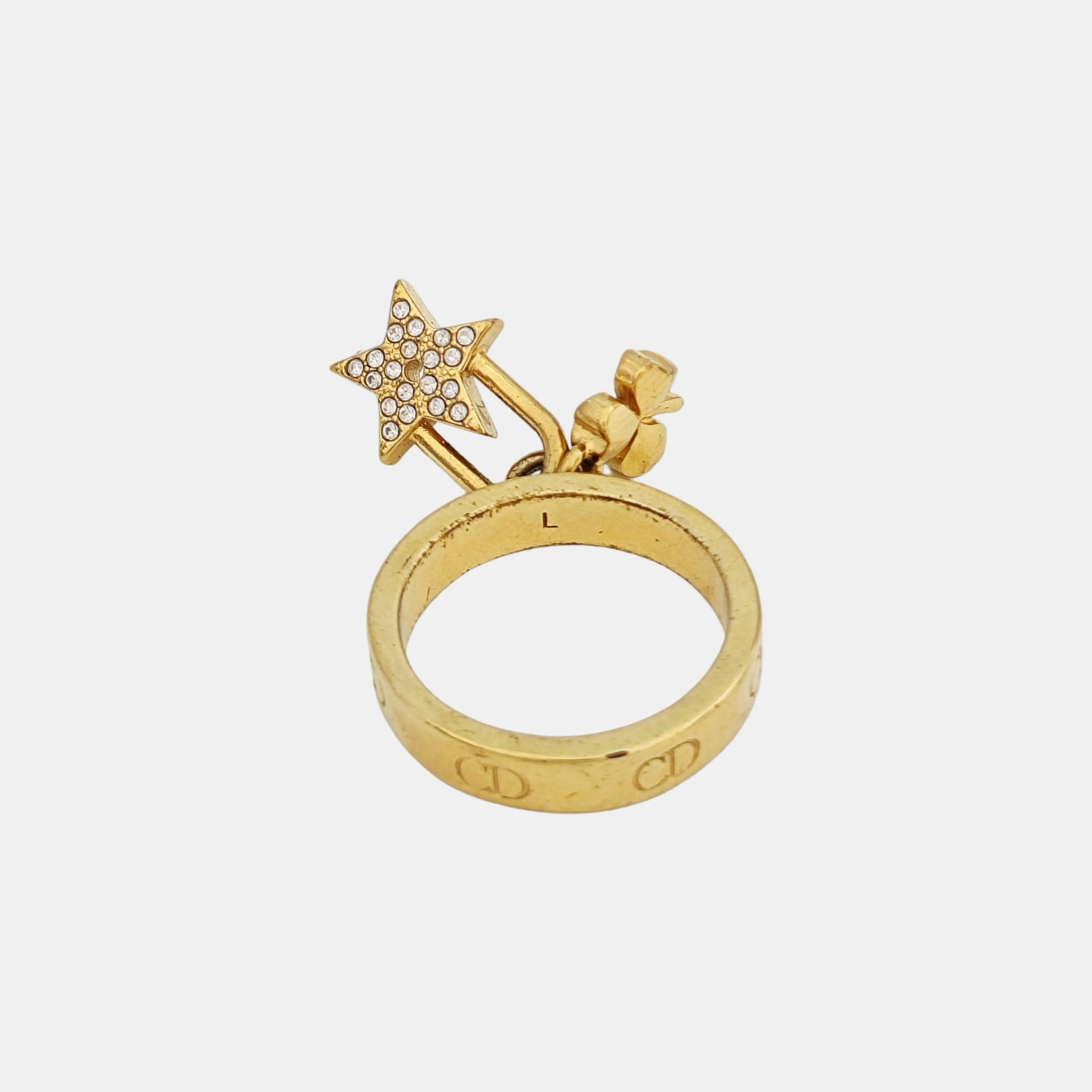 Lucky Locket Metal Gold Ring EU 54