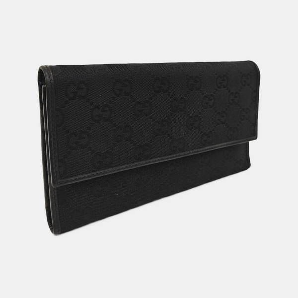Monogram Canvas Wallet Black