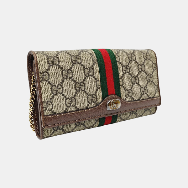 Ophidia Mini Monogram Coated Canvas Beige