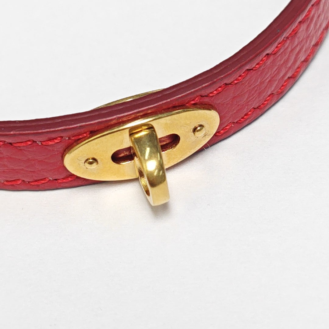 Leather Red Bracelet