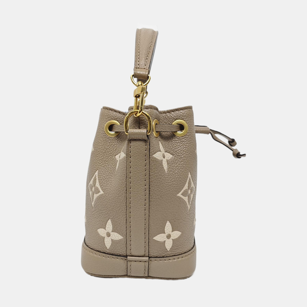 NOÉ Nano Monogram Calfskin Gray
