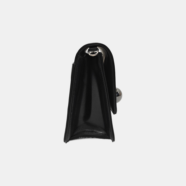 Leather Shoulder Bag Black