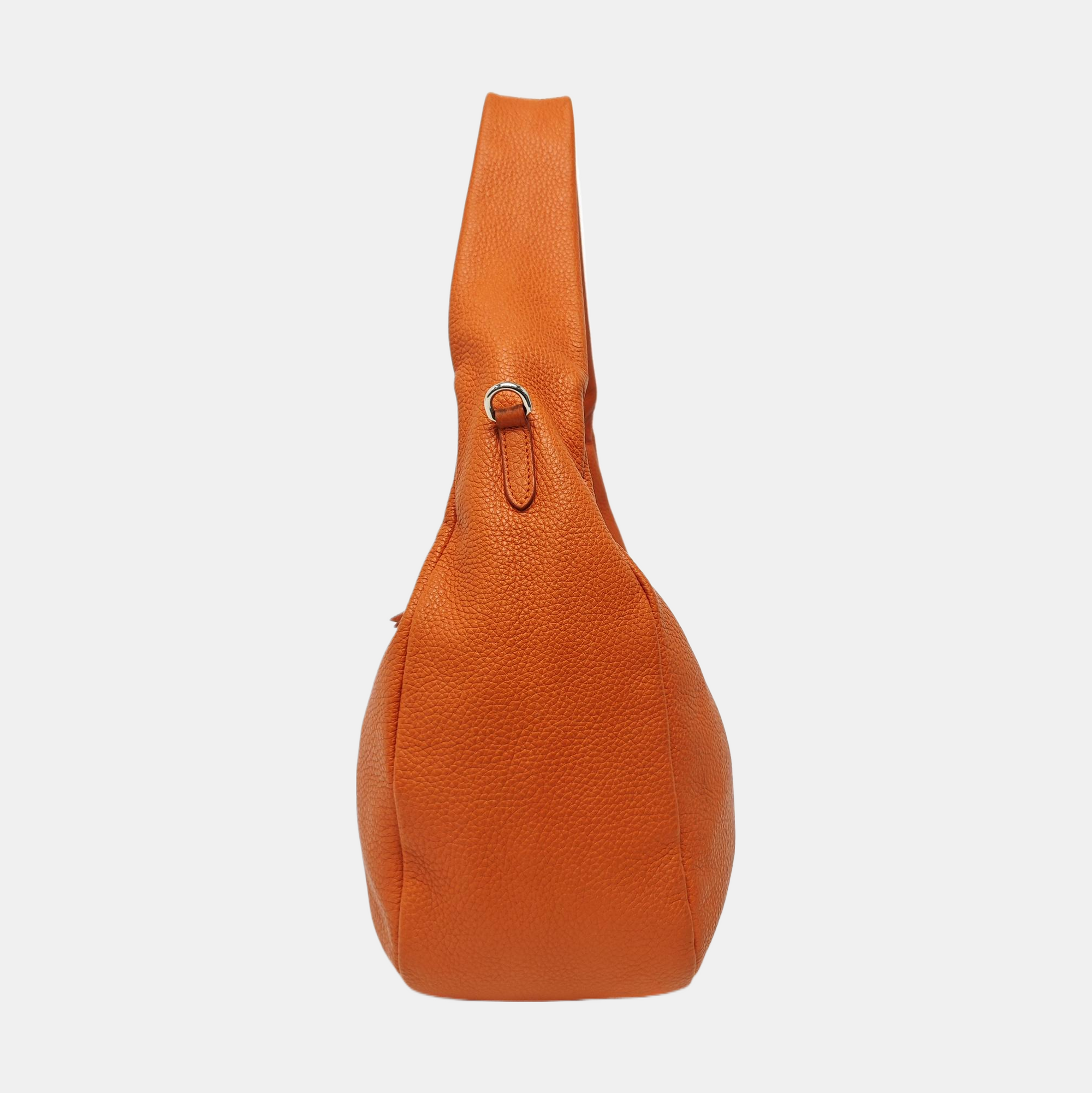 Calfskin Top Handle Bag Orange