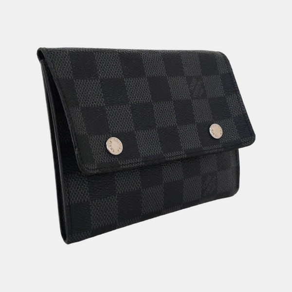 MODULABLE Damier Graphite Coated Canvas Black Wallet