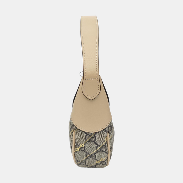 Ophidia Mini Monogram Coated Canvas Beige