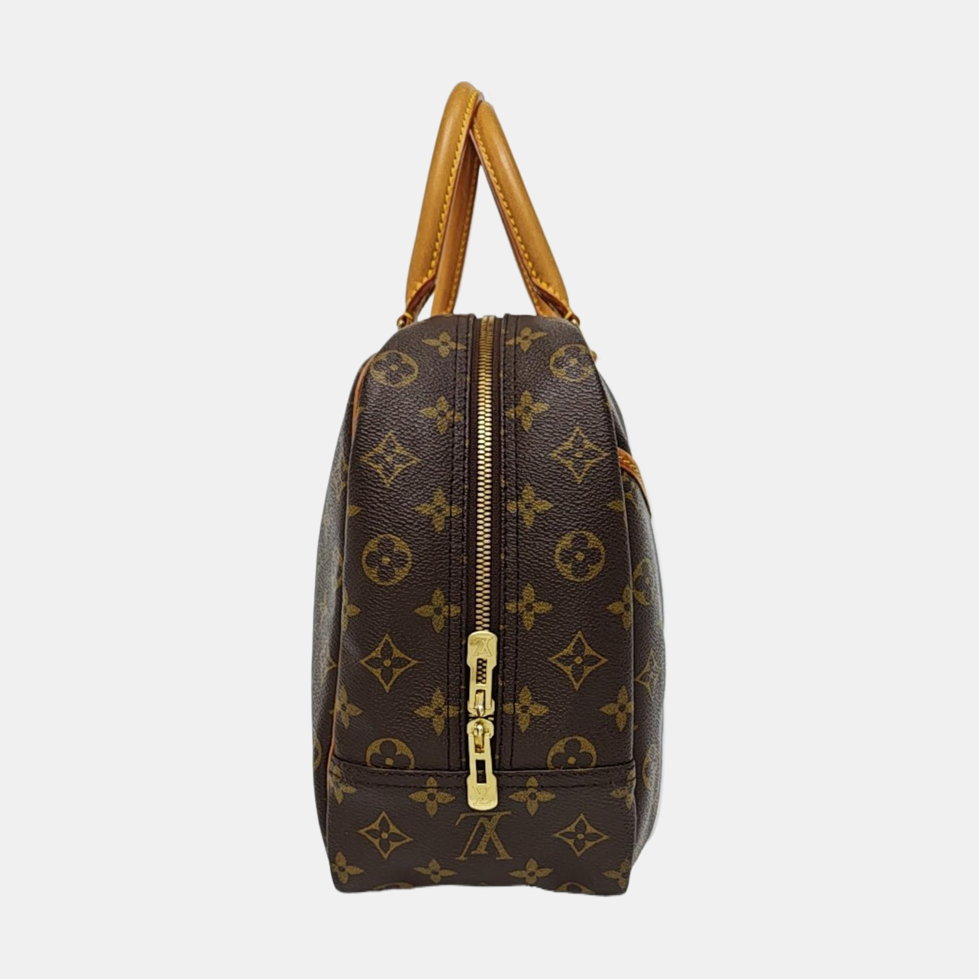 DEAUVILLE Monogram Coated Canvas Brown