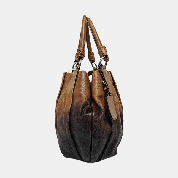 Calfskin Top Handle Bag Multicolor