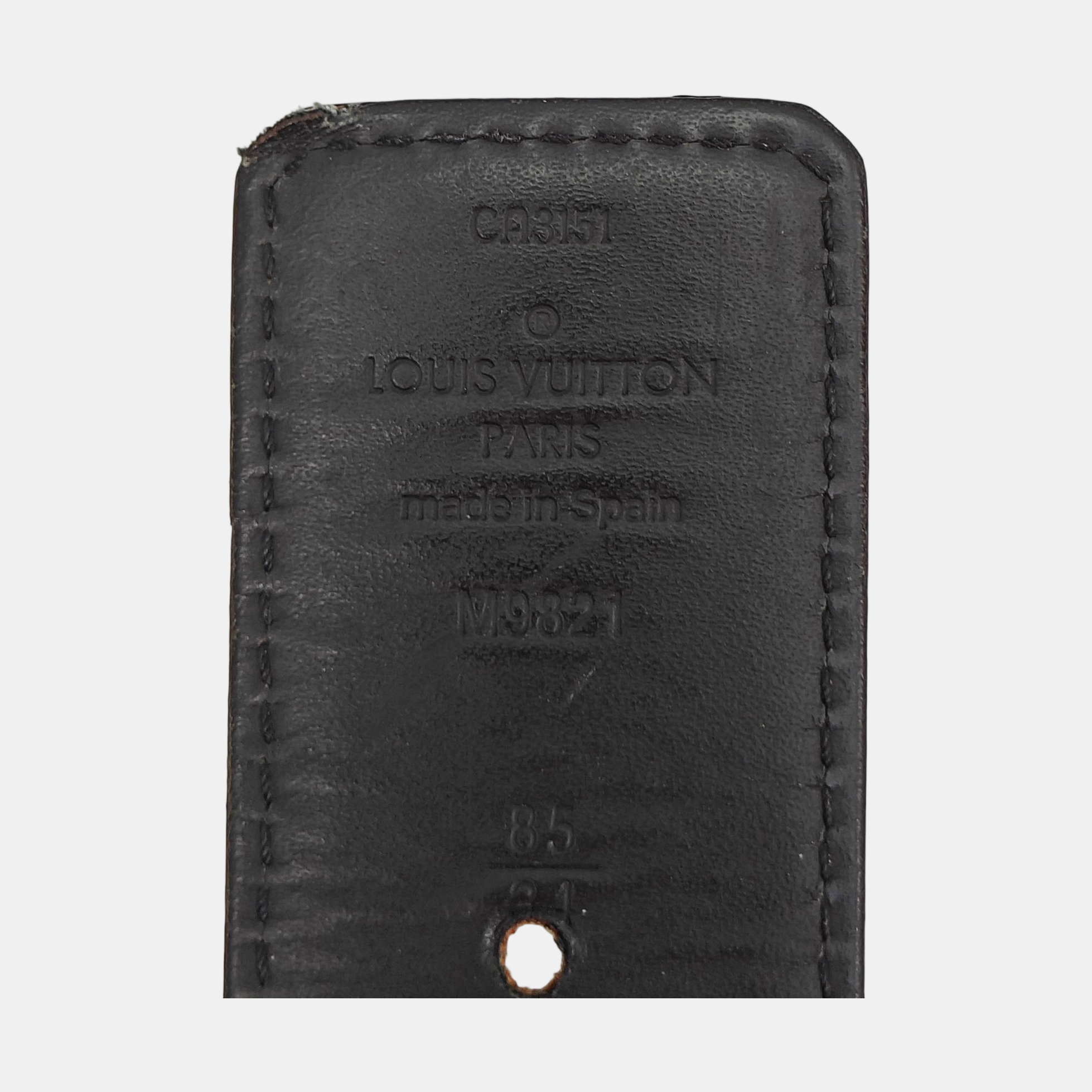 Coated Canvas Belt Brown