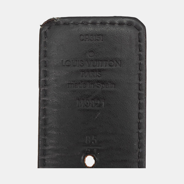 Coated Canvas Belt Brown