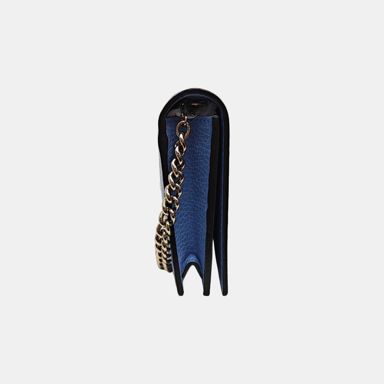 GG Marmont Super Mini Calfskin Blue