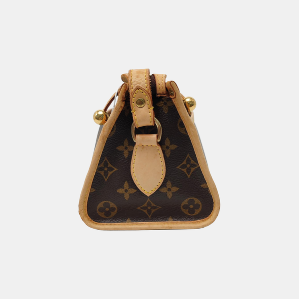 POPINCOURT Monogram Coated Canvas Brown