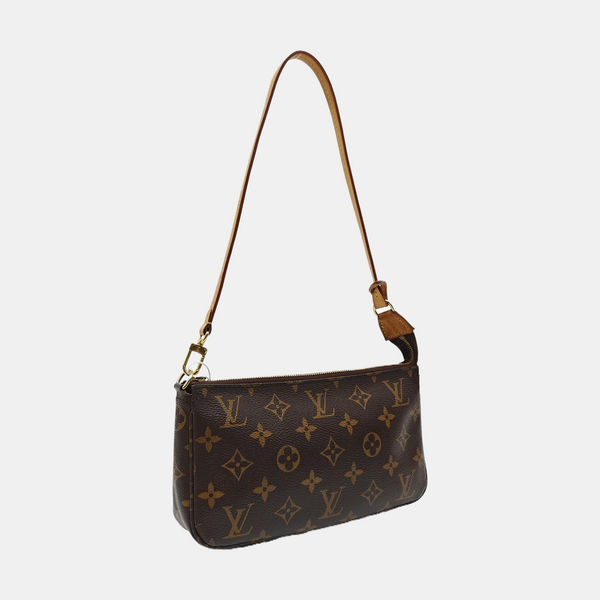 ACCESSOIRES GM Monogram Coated Canvas Brown