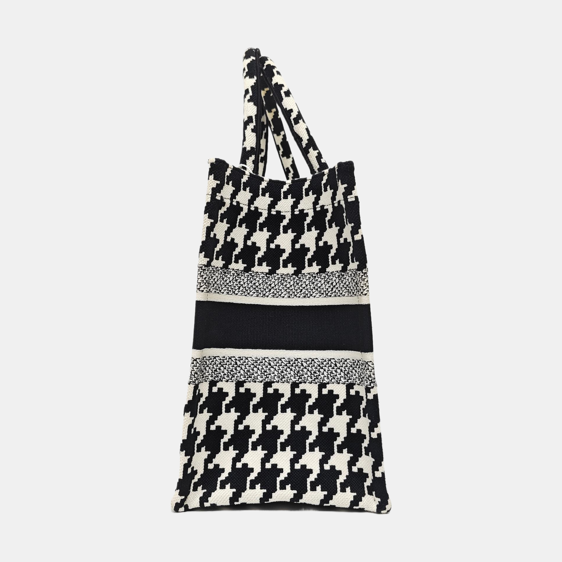 Book Tote Medium Fabric Black