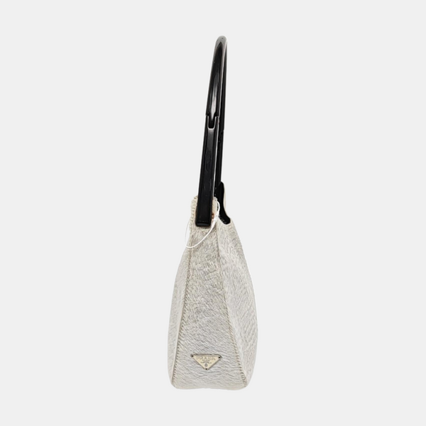 Hobo Mini Horsehair White