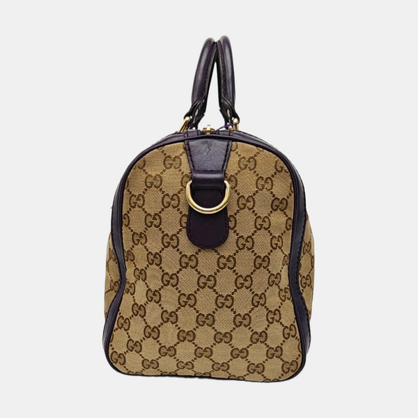 Boston Monogram Canvas Beige